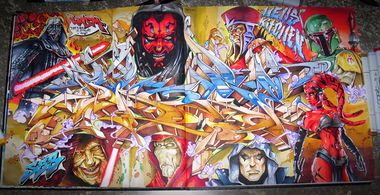 Graffiti Sketch - Photo by Skore79 - One, 4, WASM (2014)