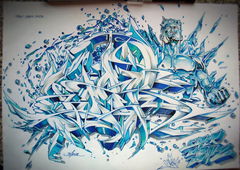 Graffiti Sketch - Photo by Skore79 - ADER, X-Change (2014)
