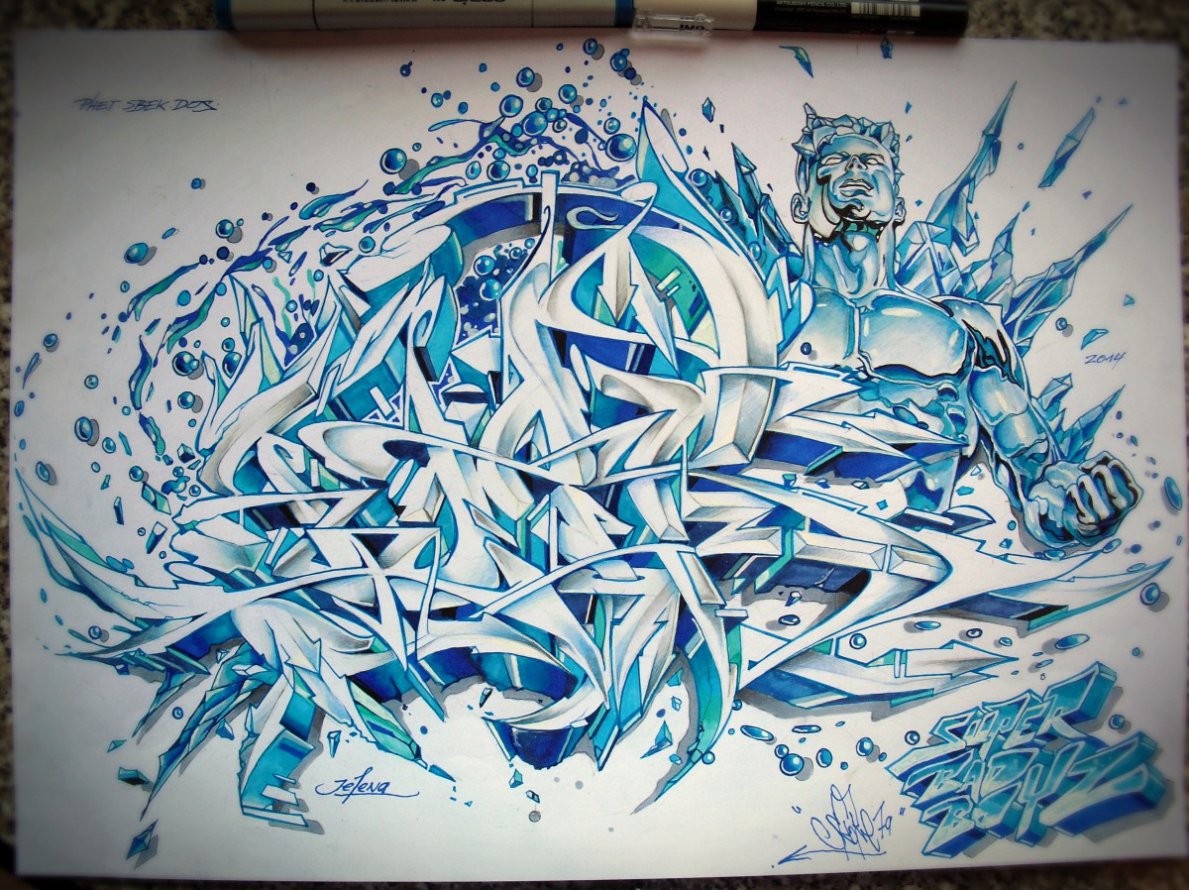 Graffiti Sketch - Photo by Skore79 - ADER, X-Change (2014)