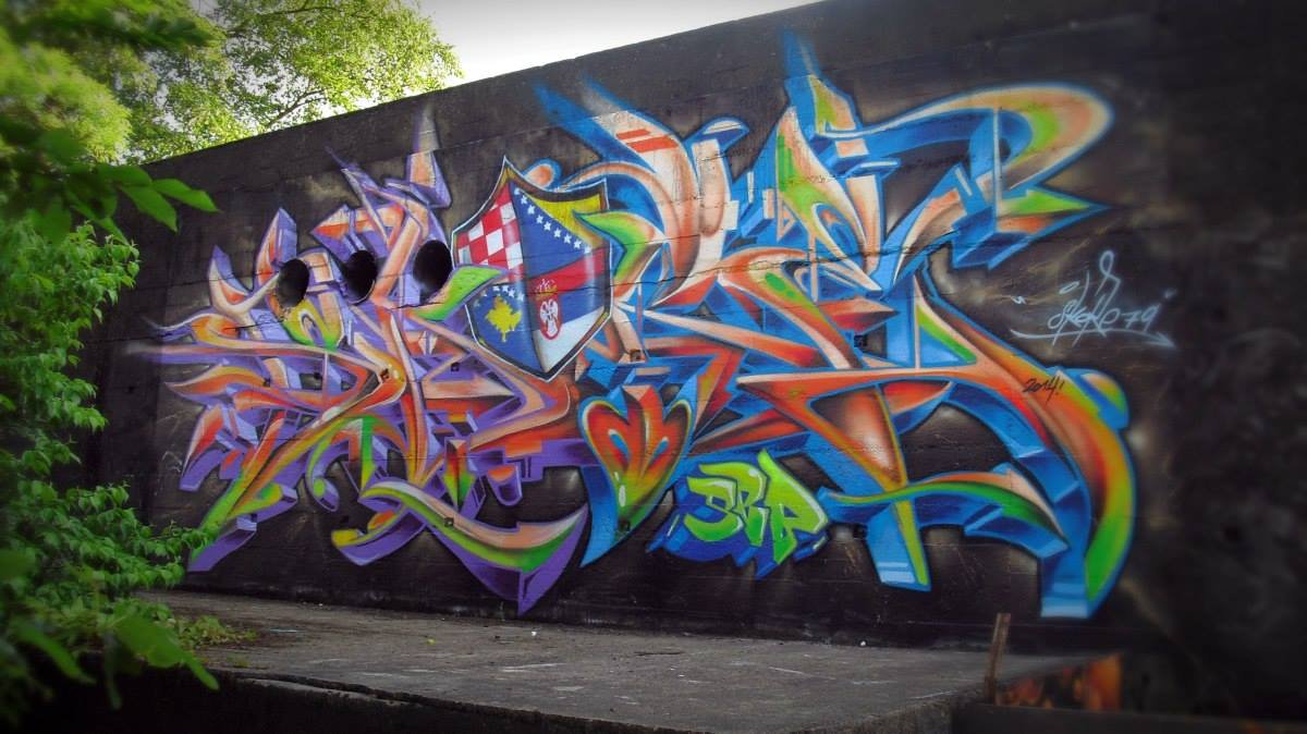 Graffiti Wall - Photo by Skore79 - SupaBalkanBratko (2014)