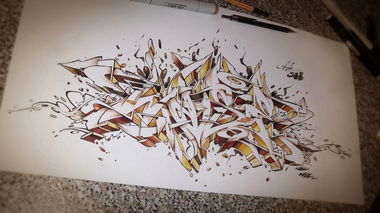 Graffiti Sketch - Photo by Skore79 - Wise, Exchange (2014)
