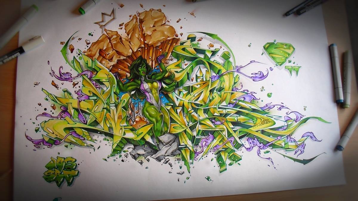 Graffiti Sketch - Photo by Skore79 - NOVER, GWB, NEWYORK (2014)