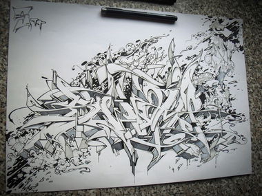 Graffiti Sketch - Photo by Skore79 - SWAMP (2014)