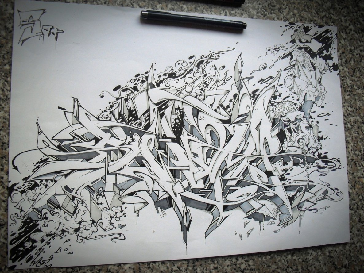 Graffiti Sketch - Photo by Skore79 - SWAMP (2014)