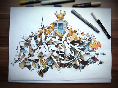 Graffiti Sketch - Photo by Skore79 - Skore79