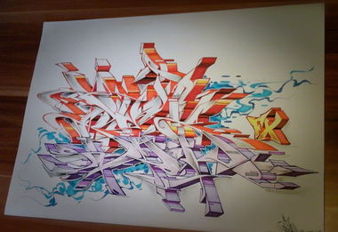 Graffiti Sketch - Photo by Skore79