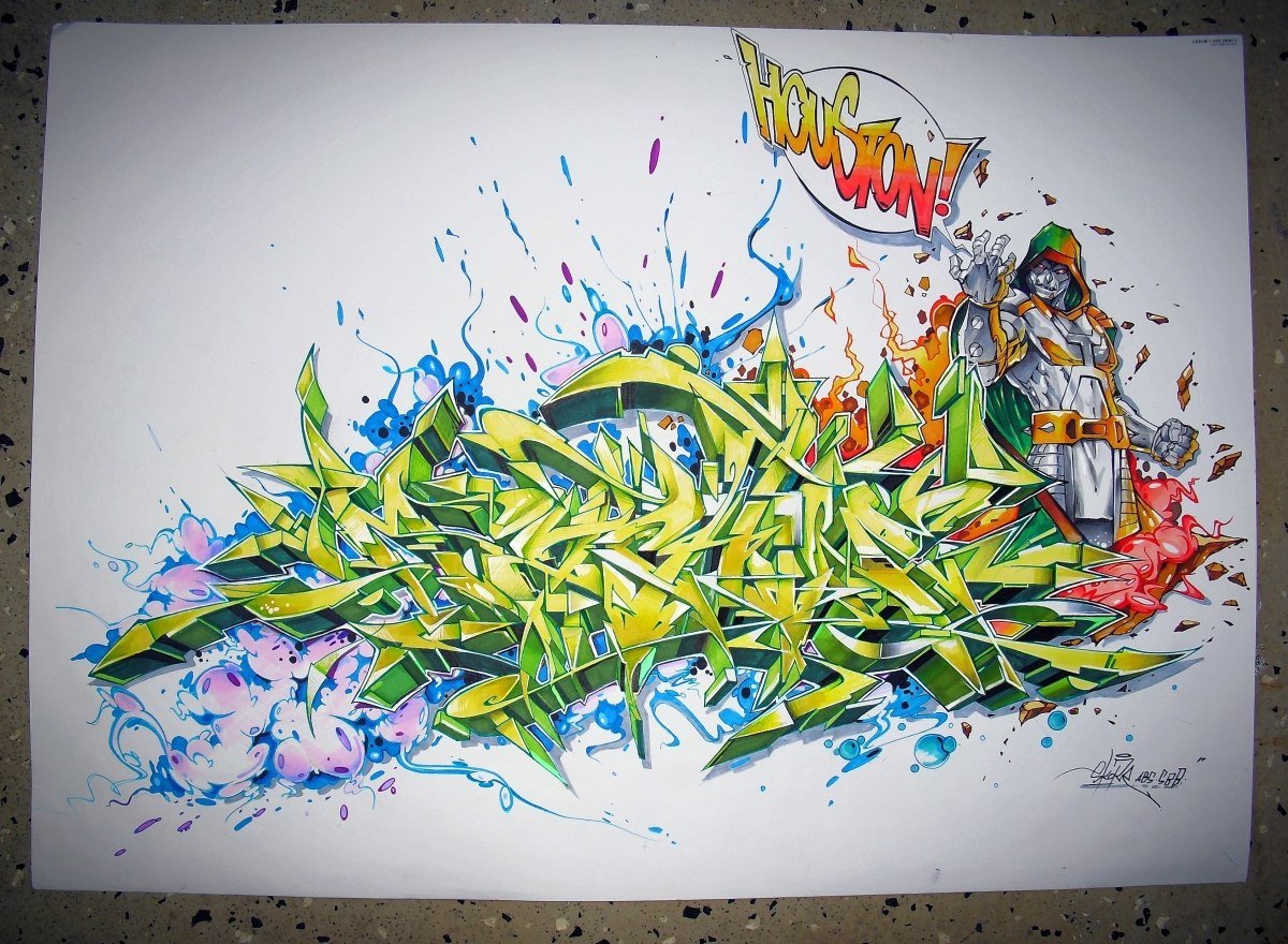 Graffiti Sketch - Photo by Skore79 - Houston, ABS, SBB (2015)