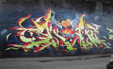 Graffiti Wall - Photo by Skore79 - SuperBadBoys, Afterburners, Units (2012)