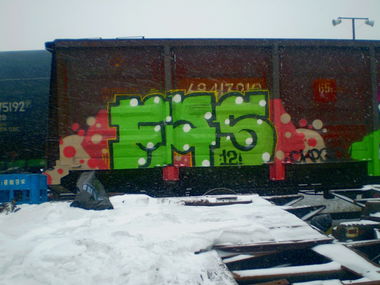 Graffiti Train - Photo by Skrap - 2012