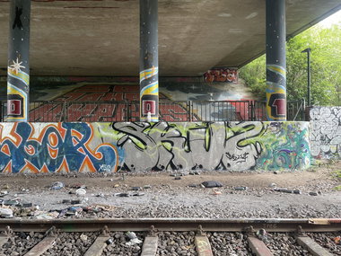 Graffiti Wall in Dusseldorf - Photo by Skuz (2025)