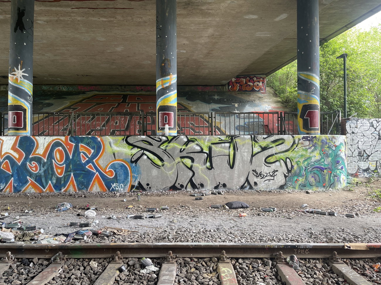 Graffiti Wall in Dusseldorf - Photo by Skuz (2025)