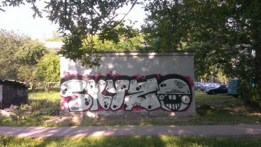 Graffiti Bombing in Volkhov - Photo by Skyzorskz - graffiti, bombing, writing (2013)