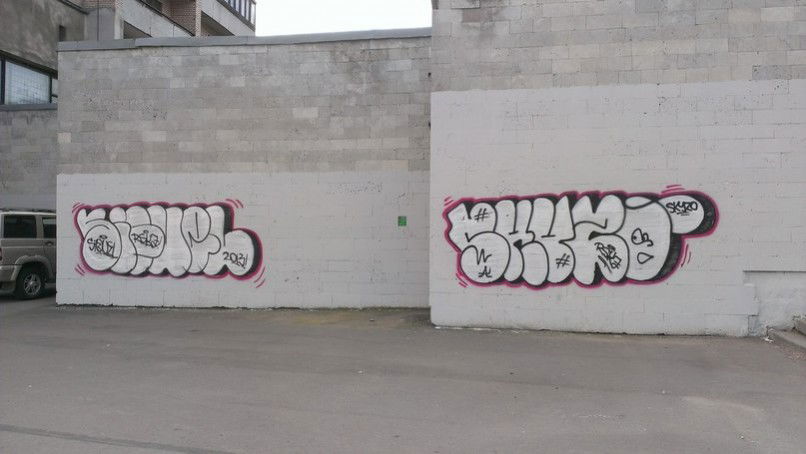 Graffiti Bombing in Saint Petersburg - Photo by Skyzorskz - graffiti, bombing, writing (2013)