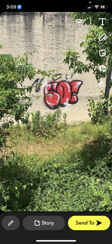 Graffiti Wall in Haverford township - Photo by Slacking0ff (2023)