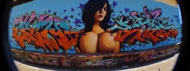 Graffiti Wall - Photo by SlipyWak - mech, slipy, gore (2013)