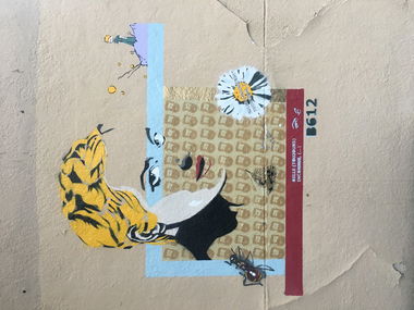 Graffiti Wall in Paris - Photo by SmartsDunce - Belle, inconnue, petitprince (2020)