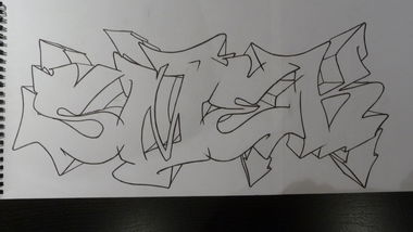 Graffiti Sketch in Schaffhausen - Photo by Smek - Smek (2013)