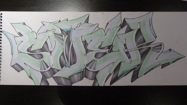 Graffiti Sketch in Schaffhausen - Photo by Smek - Smek, Schaffhausen, Switzerland (2013)