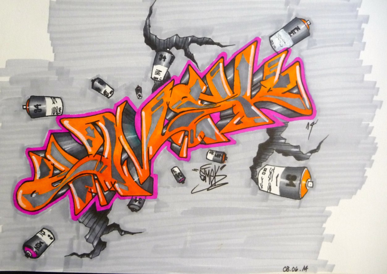 Graffiti Sketch - Photo by Smek - Smek (2014)