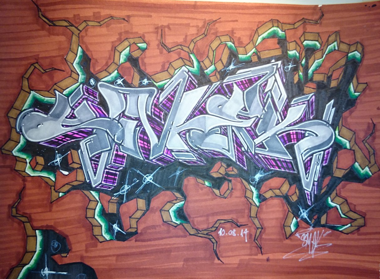 Graffiti Sketch - Photo by Smek - Smek (2014)