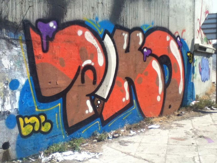 Graffiti Bombing in Chalandri - Photo by Smilish (2013)