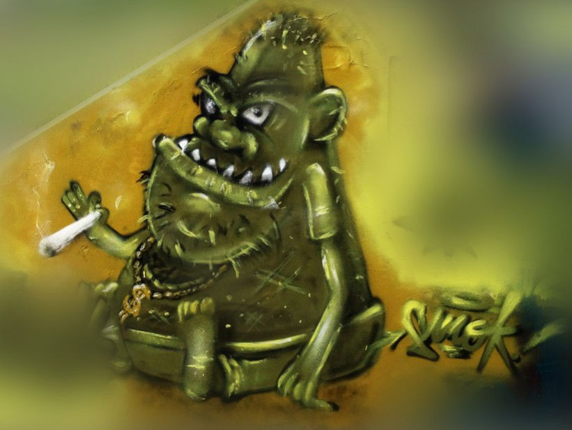 Graffiti Wall in Darmstadt - Photo by Smok