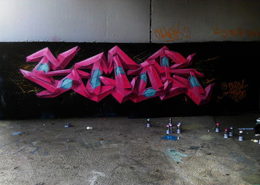 Graffiti Wall in Barcelona - Photo by Smok - Smok (2013)