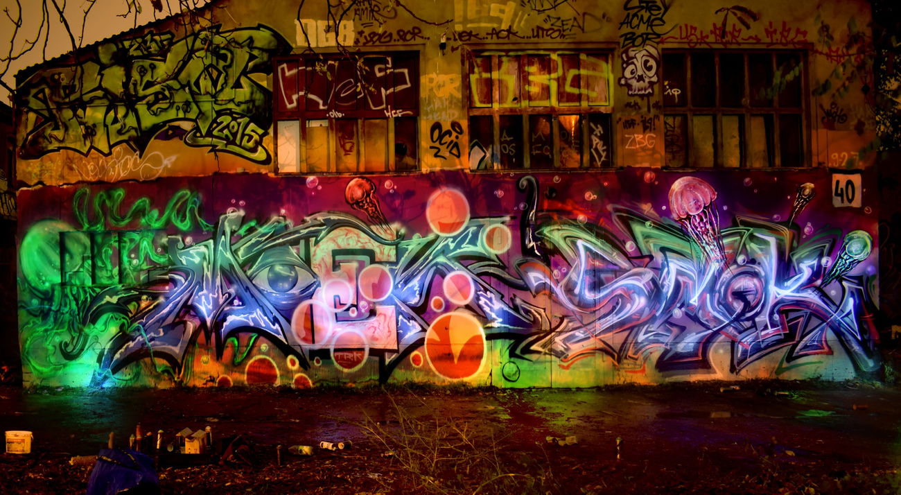 Graffiti Wall in Dresden - Photo by Smok - smok, moek, trk (2016)