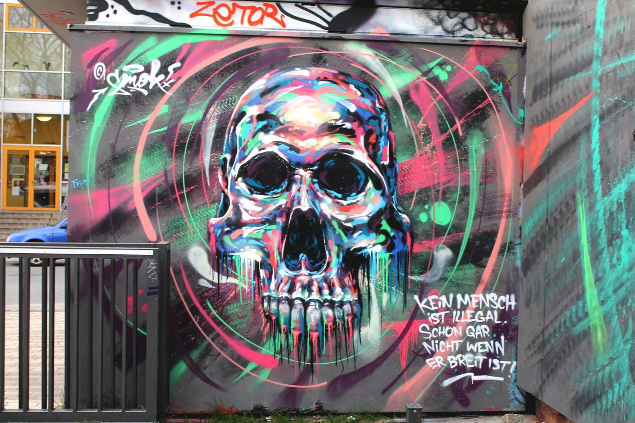 Graffiti Wall in Dresden - Photo by Smok (2016)