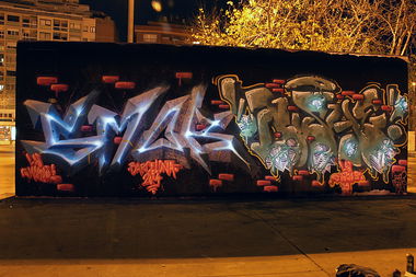 Graffiti Wall in Barcelona - Photo by Smok (2014)