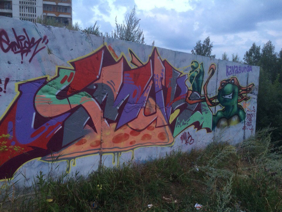Graffiti Wall in Томск - Photo by Smuck (2015)