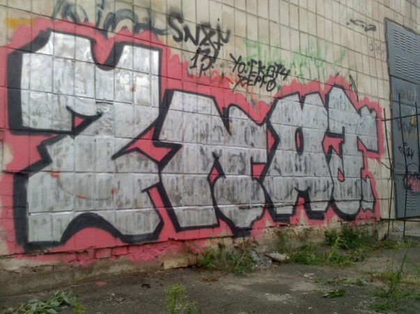 Graffiti Bombing in Kyiv - Photo by Snaf (2013)