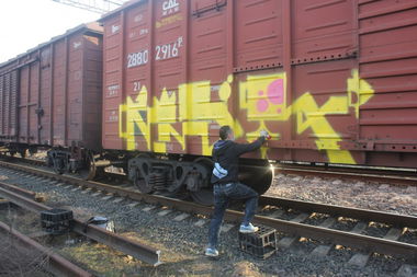 Graffiti Train - Photo by Snerd - MSR (2014)