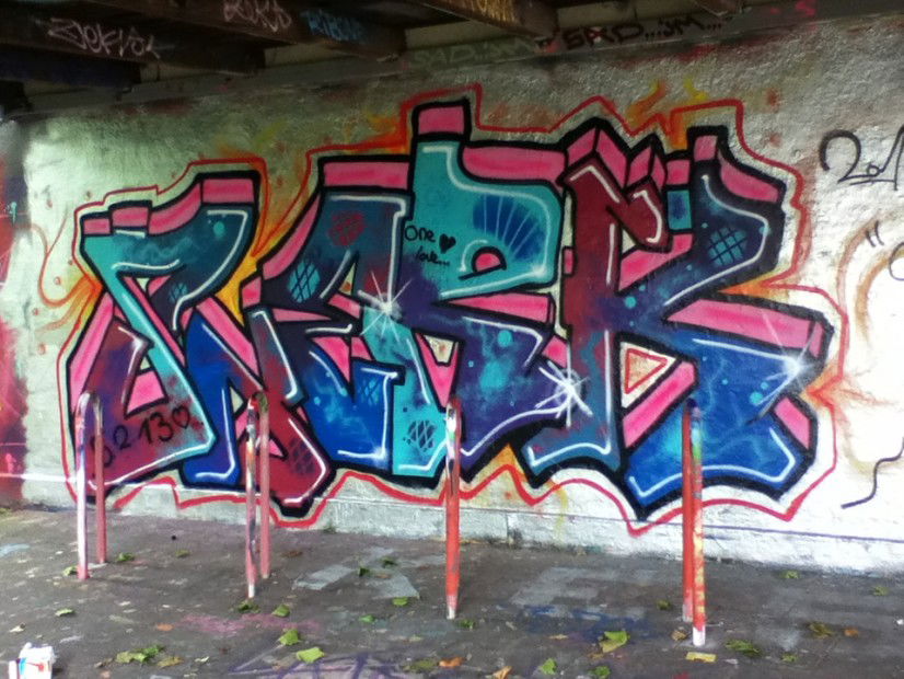 Graffiti Wall in Bielefeld - Photo by Snerked - Snerk (2013)