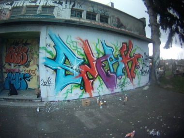 Graffiti Wall in Werther - Photo by Snerked - Snerk, Tfd (2014)