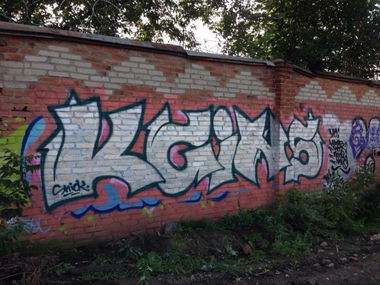 Graffiti Wall in Moscow - Photo by Snick - krab, matok, ment (2013)