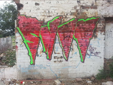 Graffiti Wall - Photo by Snot420 - snot, zombies, south (2013)