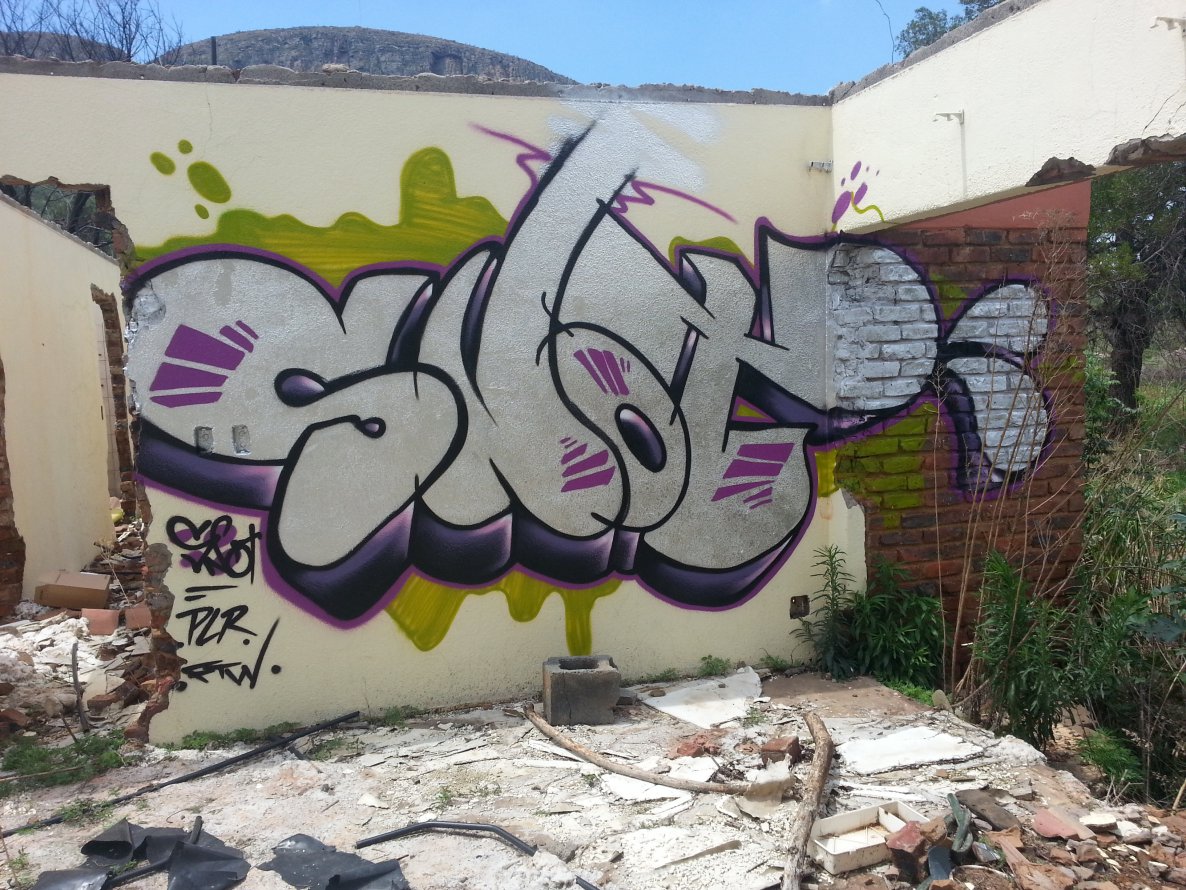 Graffiti Wall - Photo by Snot420 - snot, south, africa (2013)
