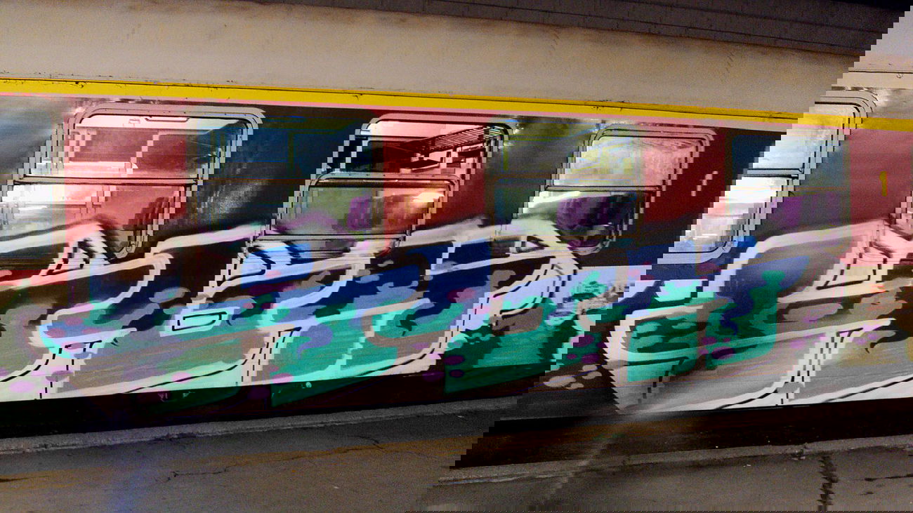 Graffiti Train - Photo by Snukar