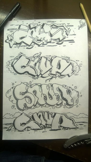 Graffiti Sketch - Photo by Snur (2015)