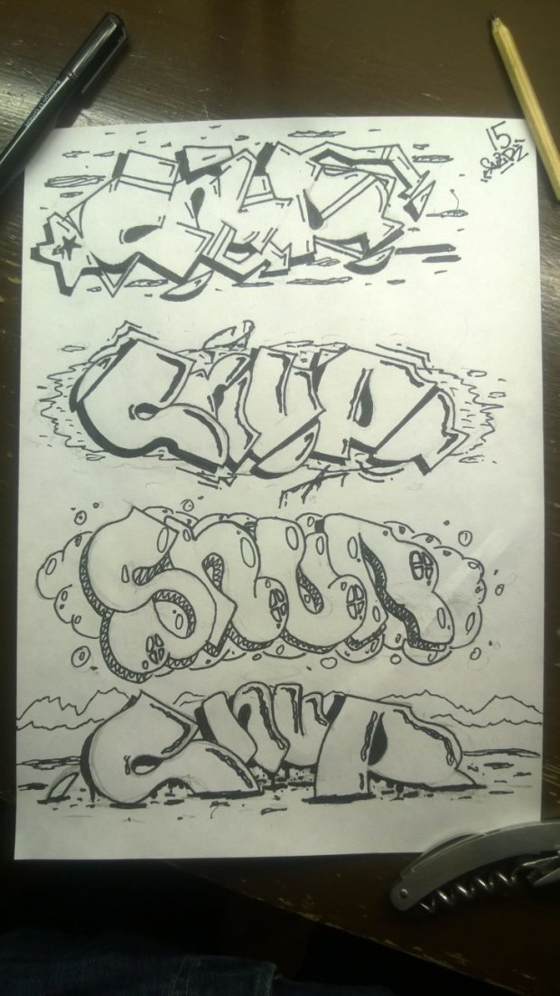 Graffiti Sketch - Photo by Snur (2015)