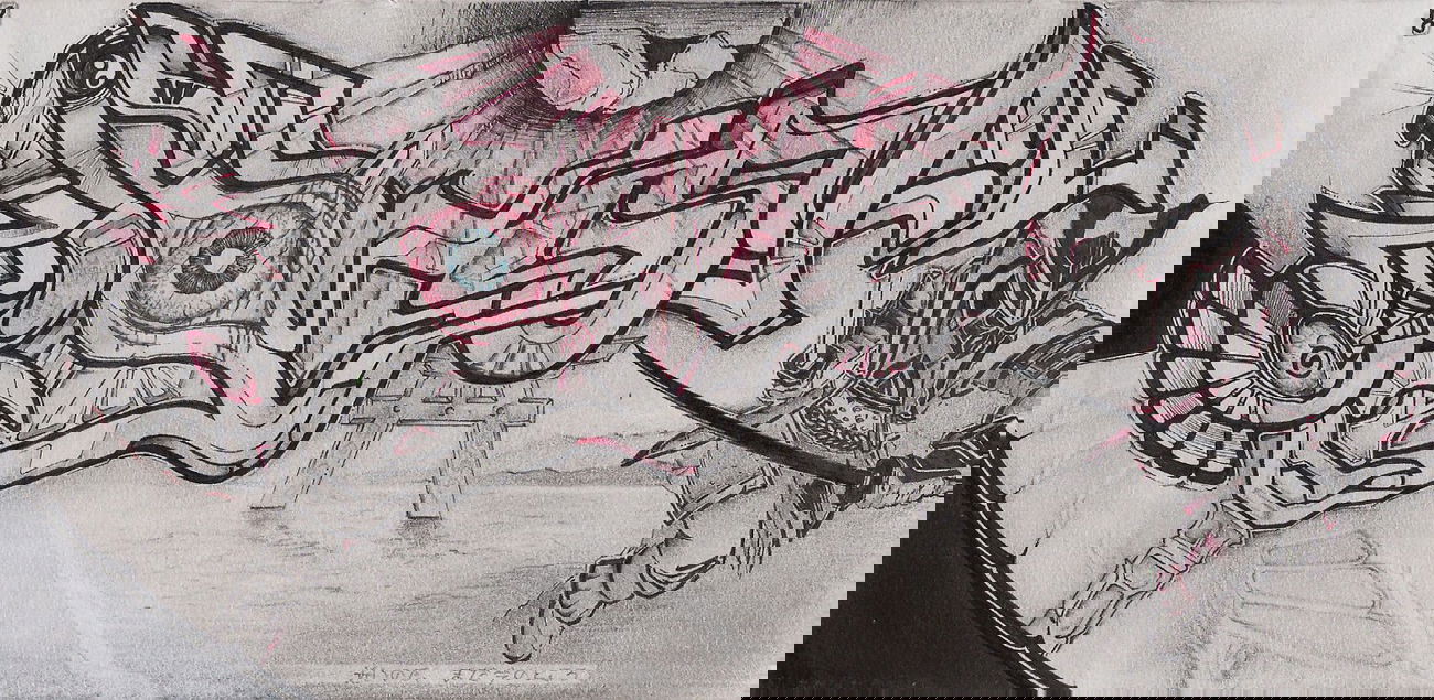 Graffiti Sketch in Wroclaw - Photo by Socjalo - samurai, ninja, japan (2013)