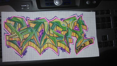 Graffiti Sketch in Leverkusen - Photo by SoekOne - Soek (2013)