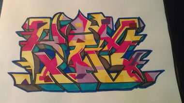Graffiti Sketch in Leverkusen - Photo by SoekOne - Kim (2013)