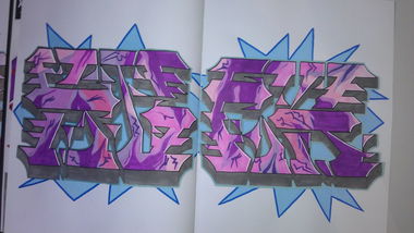 Graffiti Sketch in Leverkusen - Photo by SoekOne - Soek, one (2013)