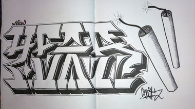 Graffiti Sketch - Photo by SoekOne - Year, SOEK (2014)