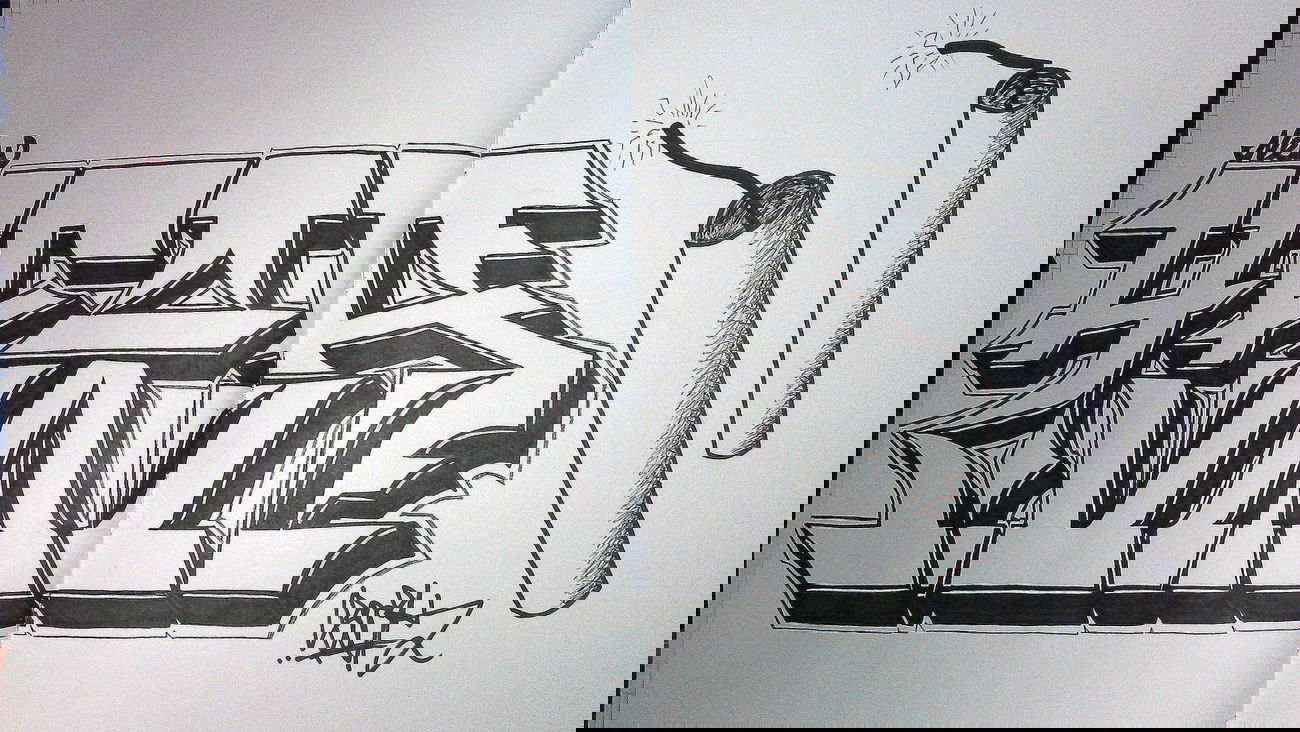 Graffiti Sketch - Photo by SoekOne - Year, SOEK (2014)