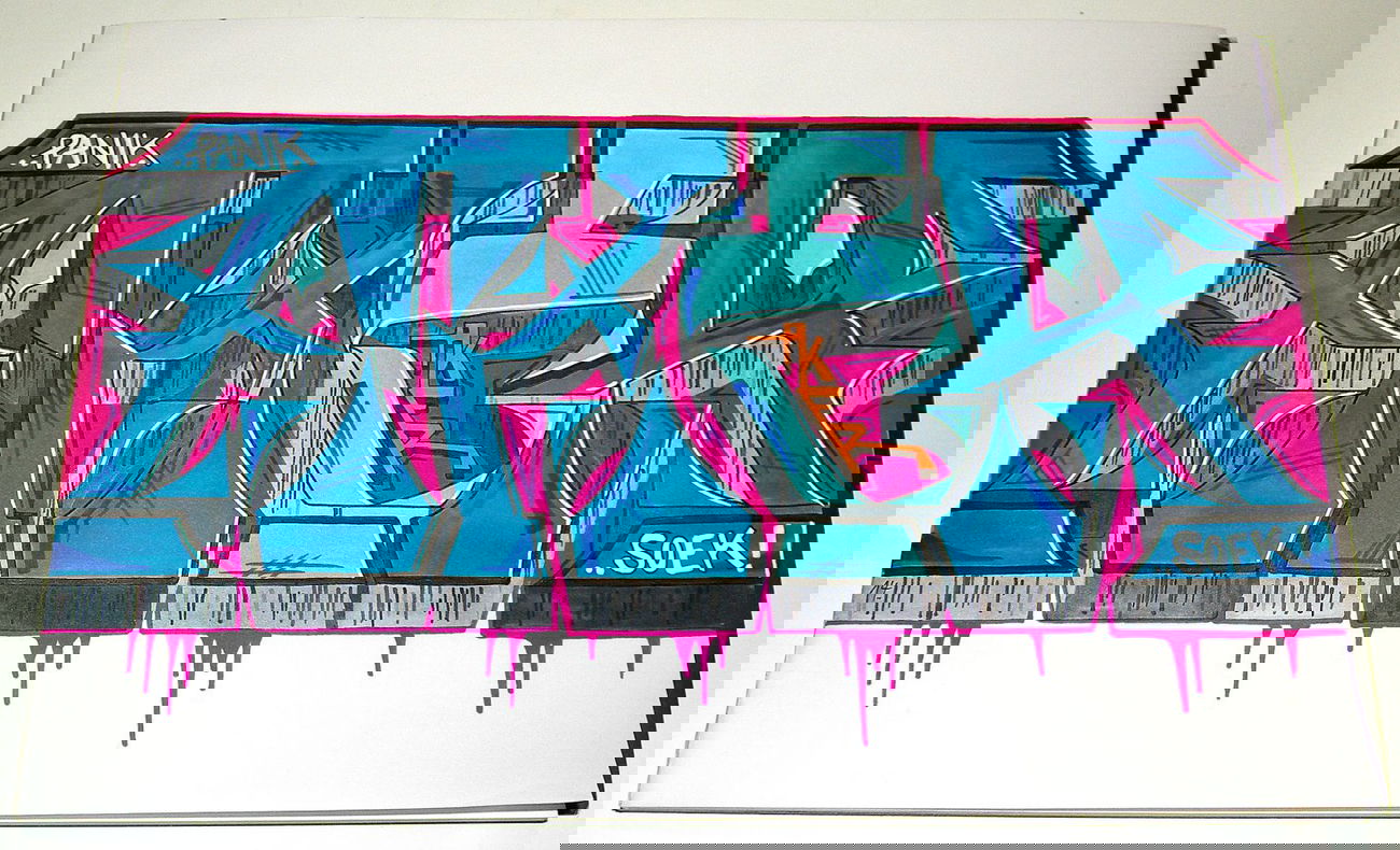 Graffiti Sketch - Photo by SoekOne - Aker, Exchange, Soek (2014)