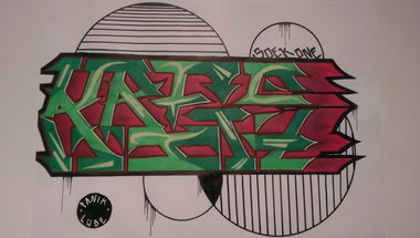 Graffiti Sketch in Leverkusen - Photo by SoekOne - Kreis, battle, soek (2014)