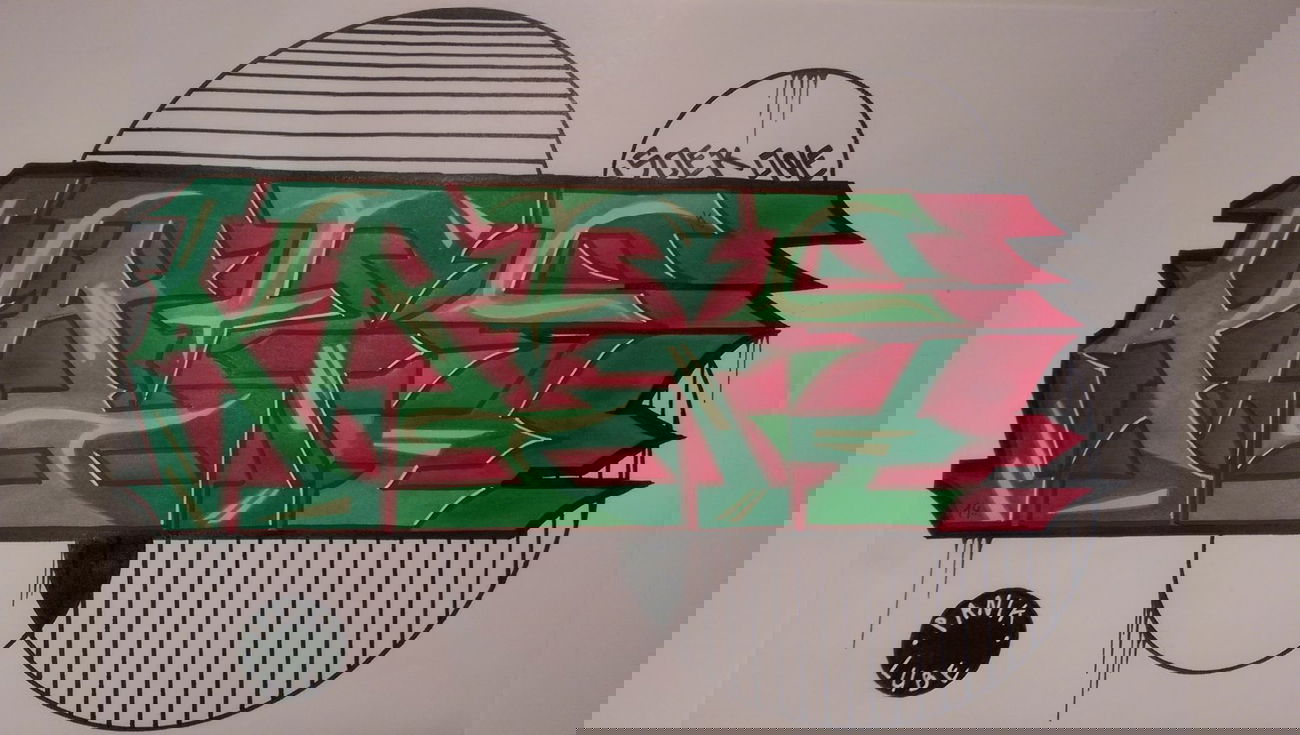 Graffiti Sketch in Leverkusen - Photo by SoekOne - Kreis, battle, soek (2014)